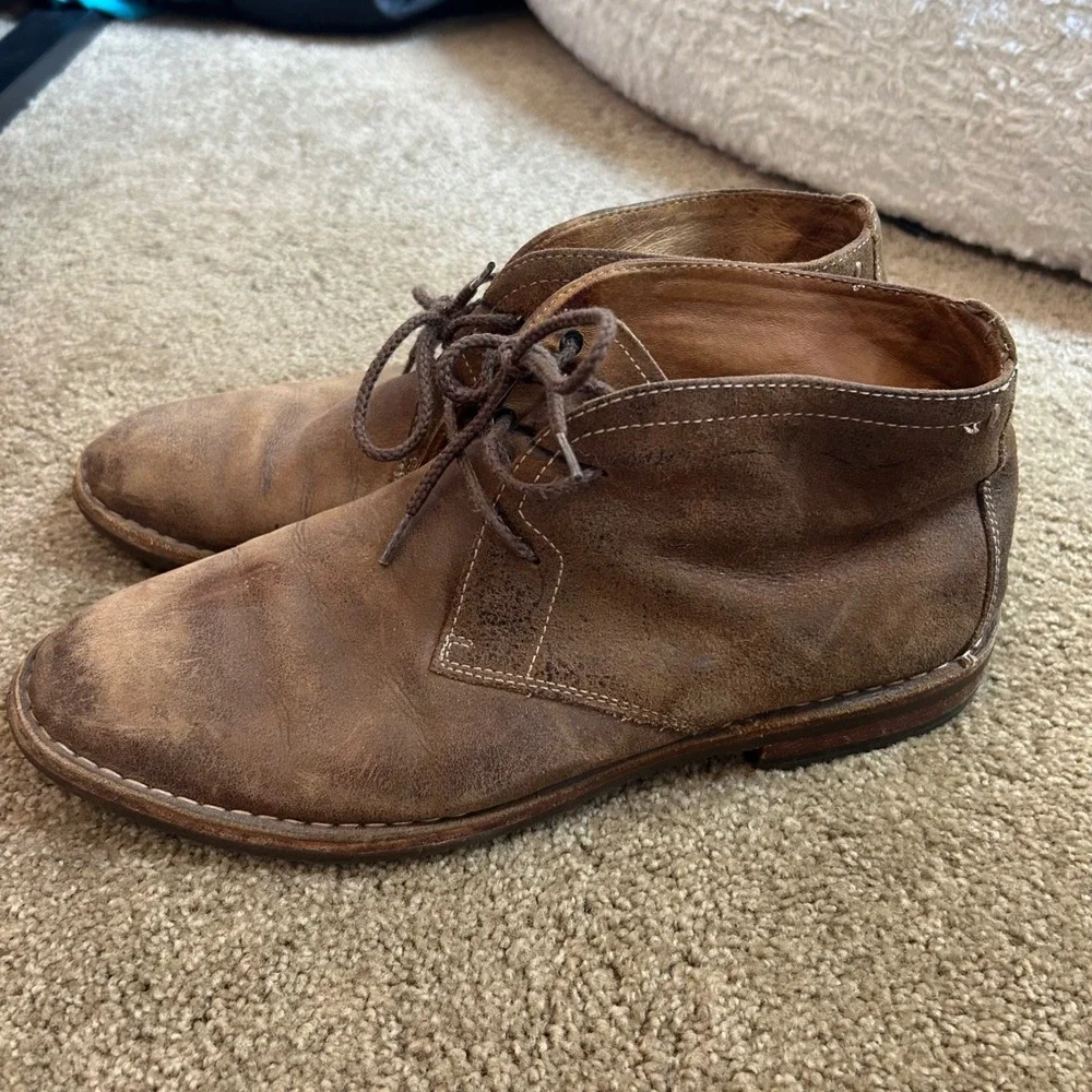 Trask Brady brown leather chukka boot Men's 9‎
